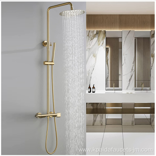 High End Bathroom Gold Luxury Shower Sets